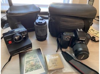Nikon  N50 Camera, Polaroid Camera & Tamron Lens