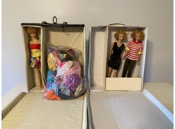 Vintage Barbie, Two Midges & Cases 1961 & 1980