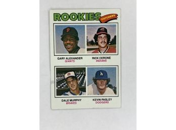 1977 Topps Dale Murphy Rookie Vintage Collectible Baseball Card