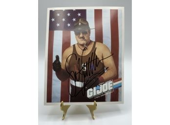 Vintage Collectible Signed Sgt Slaughter 8 X 10' Autographed