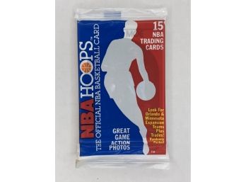 1989 Topps NBA Hoops Sealed Pack Vintage Collectible Basketball Card