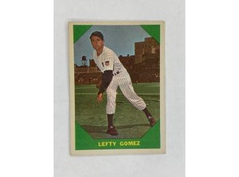 1959 Fleer Lefty Gomez Vintage Collectible Baseball Card