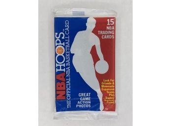 1989 NBA Hoops Sealed Pack Vintage Collectible Baseball Card