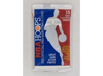 1989 Hoops Sealed Pack Michael Jordan On Front Vintage Collectible Basketball Card