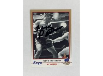 Floyd Patterson Autograph Vintage Collectible Boxing Card