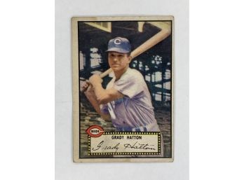 1952 Topps Grady Hatton Vintage Collectible Baseball Card