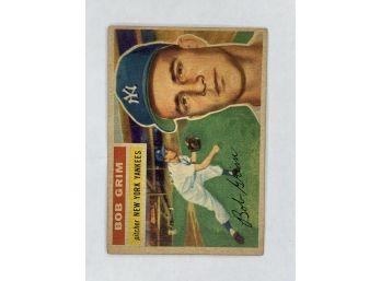 1956 Bob Grim Vintage Collectible Baseball Card
