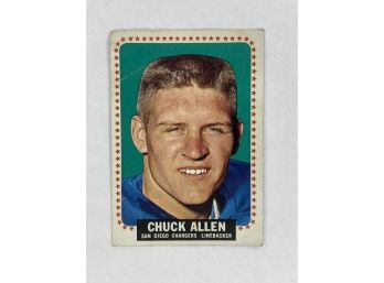 Chuck Allen Rookie Card Vintage Collectible Football Card