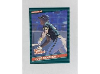 1986 Donruss The Rookies Jose Conseco Vintage Collectible Baseball Card