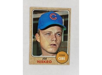 1968 Topps Joe Niekro Rookie Vintage Collectible Baseball Card