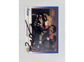 Robert Duran Autograph Vintage Collectible Boxing Card