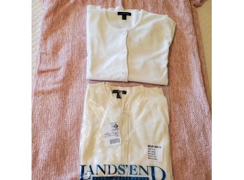 Two Lands ' End Direct Merchant Shirts / Light Sweaters