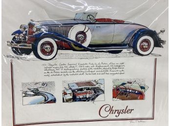 Chrysler 1931 Chrysler Custom Imperial Roadster Info. Info Print By Ken Dallison Wrapped In Plastic