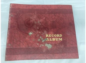 Book Of Records Red Record Album Wear On Cover