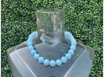Elegant Blue Stone Necklace