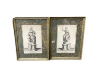 Pair Of  Framed Prints 'ERATO And POLINNIA