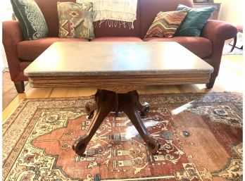 Marble Top Coffee Table On Casters
