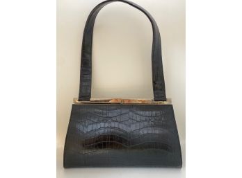 Vintage Clarita Accessories Alligator Pattern Handbag