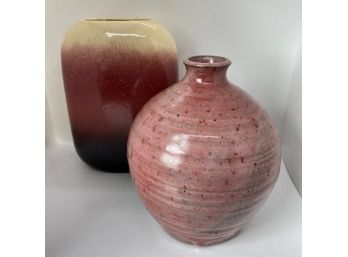 Two Ceramic Vases Signed DiCarlo & Zulawski