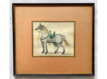 Mid Century Modern Raymond & Raymond Frame With Horse Print