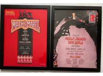 Two Original Lithograph Broadway Posters: Mack & Mabel & Dear World