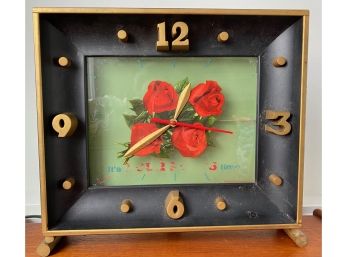 VIntage Four Roses Distilleries Bar Sign Clock