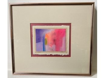 Original Painting On Paper, Signed, 1990
