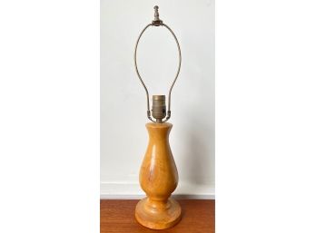 Vintage Cleve Bennett Hand Made Wood Table Lamp