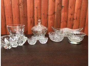 Assorted Cut Crystal And Glassware