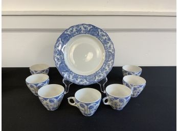 Madeleine German Blue  And White Dish Set