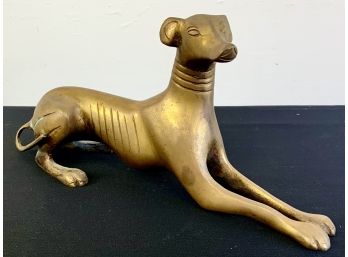 Patinated Brass Dog