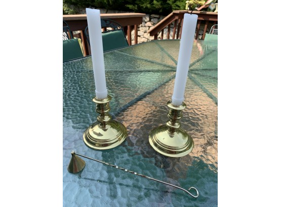 Brass Williamsburg Virgina Metalcrafters Candlesticks