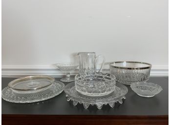 Crystal And Cut Glass Seving Pieces
