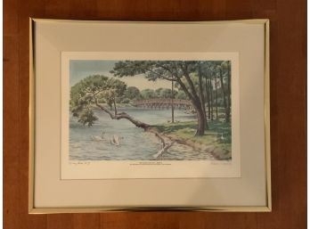Framed Signed Print Robert A Young