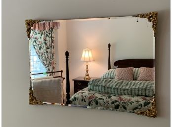 Large Ornate Mirror Over Dresser