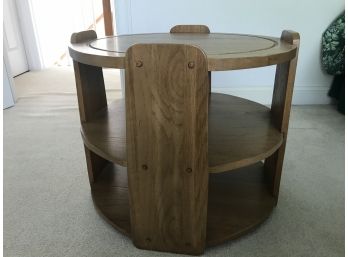 Arts & Craft Round Tiered Lamp Table