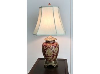 Attractive Chinese And Gold Table Lamp