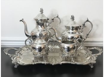 Silver On Copper Coffee & Tea Service