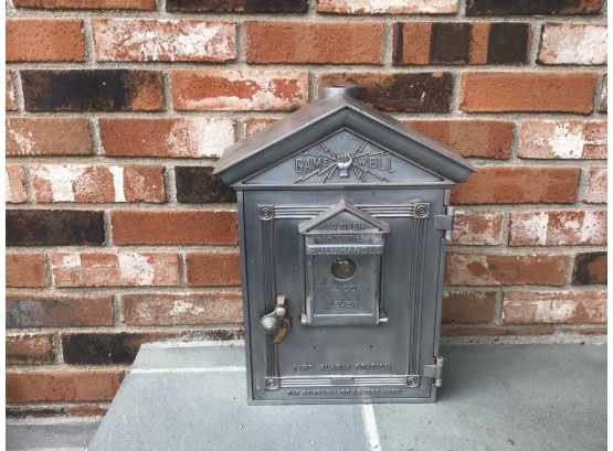 Vintage Gamewell Fire Alarm Station Call Box Patented 1924