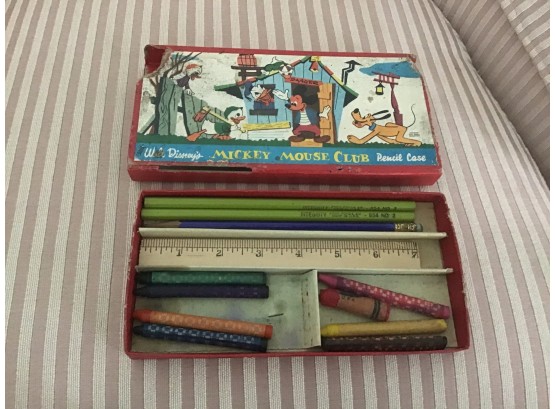 Walt Disney's Mickey Mouse Club Pencil Case
