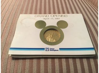 Tokyo Disneyland Grand Opening Commemorative Medallion, 1983