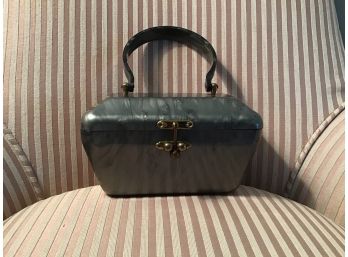 Vintage Janet David, Miami Handled Grey Pearlized Lucite Bag