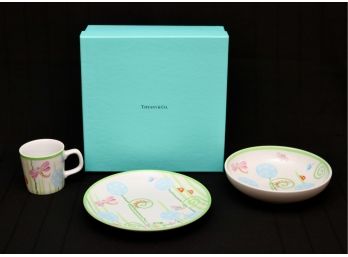 TIFFANY & CO. Fiddleheads Baby China 3 Pieces