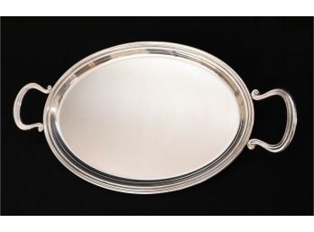 Imported From Rome 800 STERLING SILVER Tray With Handles 25.45 OZT