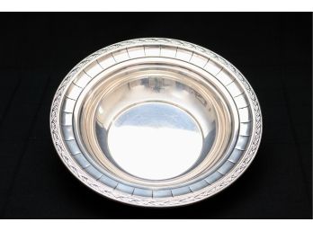STERLING SILVER Bowl With Braided Border 7.56 OZT