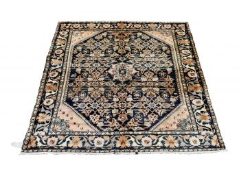 Authentic Antique Persian SAROUK Hand Made Wool Carpet 5ft 2in X 5ft 9in (Retail $4809)