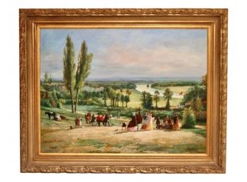 ELIZ RONEY Professionally Framed Oil On Canvas (Retail $2850)