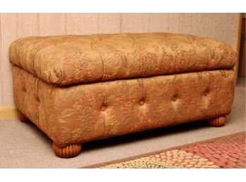 Custom Upholstered Tufted Storage Ottoman