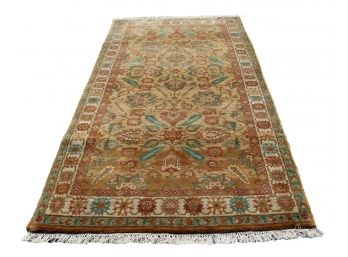 Wool Hand Made Hand Knotted Carpet 66'L X 41 1/2'W Imported From India