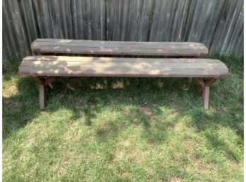 2pair Of Outdoor Benches